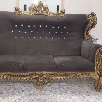 مبل ۷ نفره با دو عدد عسلی و یک عدد جلو مبلی|مبلمان خانگی و میز عسلی|تهران, شادآباد|دیوار