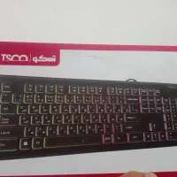 کیبورد گیمینگ سیم دار تسکو rgb دار صفحه تخت