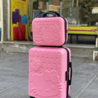 چمدان دوتکه Hello kitty نشکن|کیف، کفش، کمربند|یزد, |دیوار