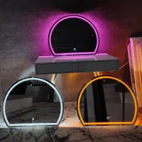 میز آرایش +آینه تاچ+صندلی|تخت و سرویس خواب|شیراز, گویم|دیوار