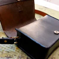 کیف چرم گاوی اعلا دستدوز مشکی|کیف، کفش، کمربند|رامیان, |دیوار