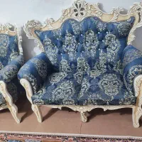 مبل استیل 7نفر سالم بدونه شکستگی و فروع رفتگی|مبلمان خانگی و میز عسلی|نسیم‌شهر, |دیوار