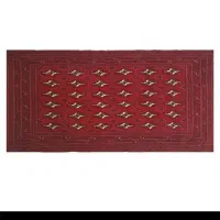 دو عدد پشتی فرش دستباف ترکمن قرمز