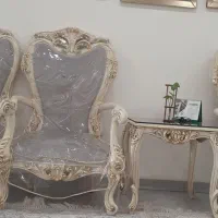 مبل استیل ۷ نفره و میز غذا خوری ۶ نفره|مبلمان خانگی و میز عسلی|تهران, مشیریه|دیوار