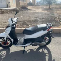 SYM Galaxy J200 اتومات سفید ۱۴۰۱ کم‌کار