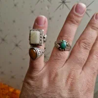 انگشتر نقره سه عدد