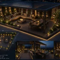 طراحی و اجرای ویلا و آپارتمان، فضای سبز، روف گاردن