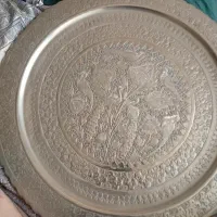 سینی مسی کنده کاری شده