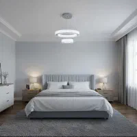 لوستر دو حلقه مدرن با قیمت مناسب و طراحی زیبا