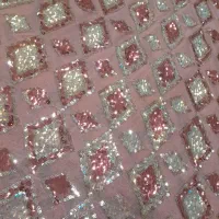 دو متر پارچه پولک دوزی مجلسی