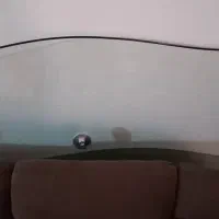 میز ناهارخوری شیشه ای دو جدار 8 نفری با صندلی هاش