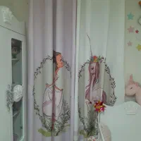 سرویس خواب کودک‌تخت‌باتشک‌روتختی‌کمدپرده بافرش|تخت و سرویس خواب|رشت, کوی امام رضا|دیوار