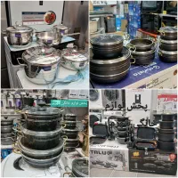 سرویس قابلمه 7 پارچه تفلون نچسب دسته سر خود