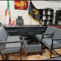 نیم ست .مبلماناداری .میز صندلی مدیریت فلزی مدرن