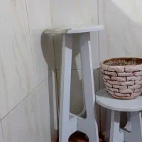 میز چوبی زیر گلدان ۳عداد ۳۰۰تومان|صنایع دستی و سایر لوازم تزئینی|امیدیه, |دیوار