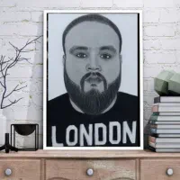 طراحی چهره سیاه‌قلم  تابلوهای دکوراتیو