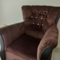 مبل تک نفره مخمل|مبلمان خانگی و میز عسلی|نور, |دیوار