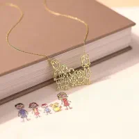 ساخت نقاشی کودکان به گردنبند واقعی و جذاب|بدلیجات|سمنان, |دیوار