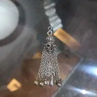 سر تسبیح نقره قاجاری