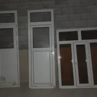 درب وپنچره المینیوم ویک درب اتاق وحال چوب راش|مصالح و تجهیزات ساختمان|ماکو, |دیوار