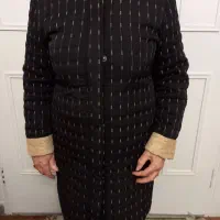 پالتو بهاره زنانه مشکی طرحدار