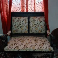 مبل استیل ۷ نفره چوب گردو