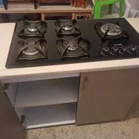 گاز صفحه ای همراه با کابینت|اجاق گاز و لوازم برقی پختوپز|ساوه, |دیوار