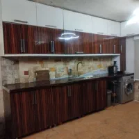 کابینت هایگلاس دو رنگ