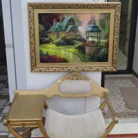 تابلو نقش بر جسته و میز تلفن