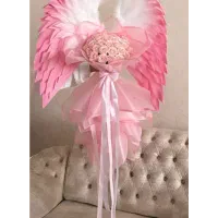 بال فرشته و دسته گل