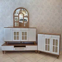 جاکفشی 3درب Mdf وکیوم شرکتی با روکش ممبران کره ای