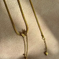 ست گردنبند و دستبند ماری طلایی