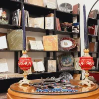 کلکسیونی عینک چاقو قیچی کیف قاجاری