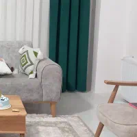 دکور یا شال پرده سبز درباری