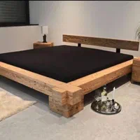 تختخواب چوبی روستیک