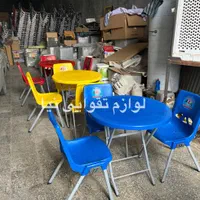 میز دایره تاشوو صندلی فست و فود و باغی|میز و صندلی غذاخوری|اهواز, طالقانی|دیوار