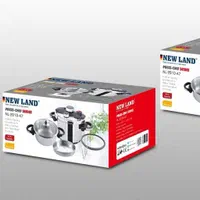 زودپز 2قولوو مارک نیولند تمام استیل قابلمه دیگ اصل|ظروف پخت‌وپز|یزد, |دیوار