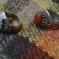 دوعدد انگشتر نقره