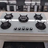 گاز رومیزی شیشه ایی برند Podenis پنج شعله