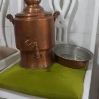 سماور و قوری و ماهیتابه مسی زنجان|کلکسیون اشیاء عتیقه|قم, شاه ابراهیم|دیوار