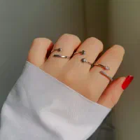 انگشتر های مینیمال رنگ ثابت