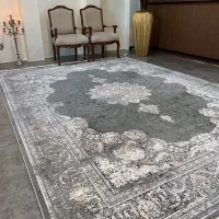 فرش تک نگین کاشان تمام نخ