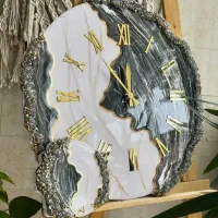 ساعت دیواری رزینی با جاکلیدی رایگان|ساعت دیواری و تزئینی|فارسان, |دیوار