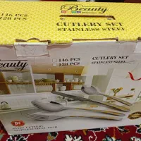 سرویس قاشق چنگال ۱۴۶ پارچه مات بیوتی