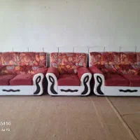 یک دست مبل نه نفره کارکرده ولی تمیز