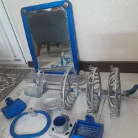 ست اینه وجا مسواکی جا حوله جا صابونی