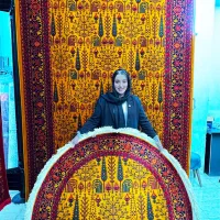 فرش کد ۷۰۹ عسلی نخ اکرولیک ۱۲و۹و۶متری|فرش|قم, چهار امامزاده|دیوار