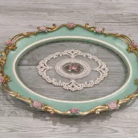 سینی پلی استر، دانتل دار، کف آینه و..