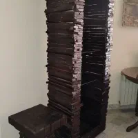 بوفه ویترین میز عسلی تمام چوب سفارشی ساز