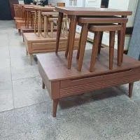 جلو مبلی گلایول  میز عسلی تک جلومبلی کاخ